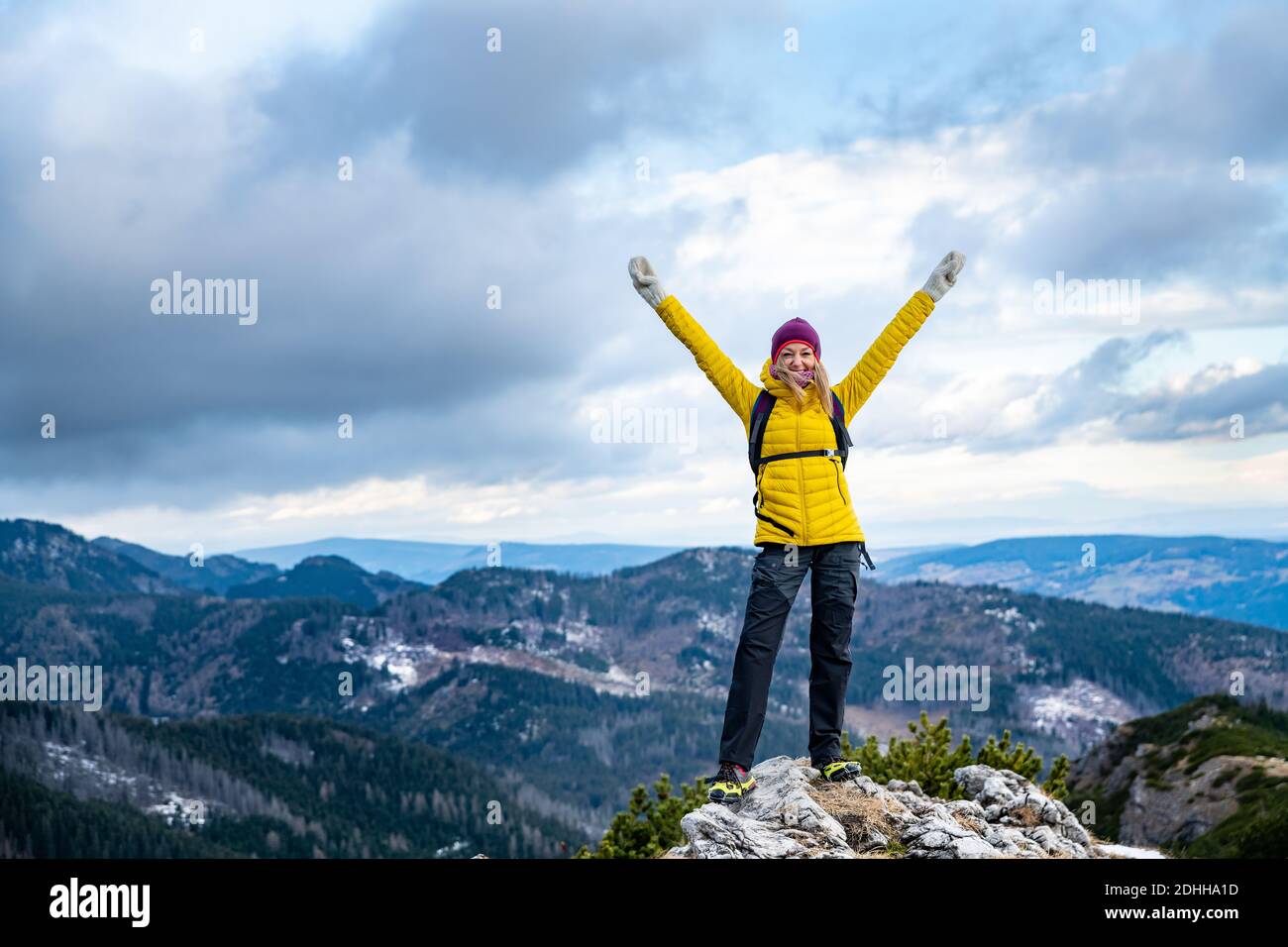 Woman traveler achievement hi-res stock photography and images - Alamy