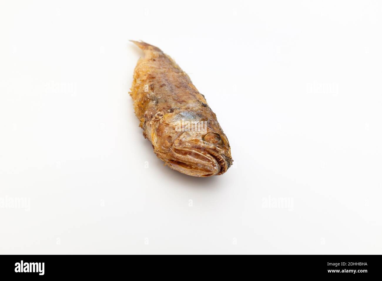 Grilled yellow corvina on white background Stock Photo Alamy