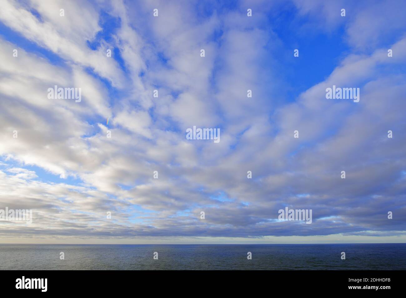 Wolkenhimmel - Insel Helgoland Stock Photo
