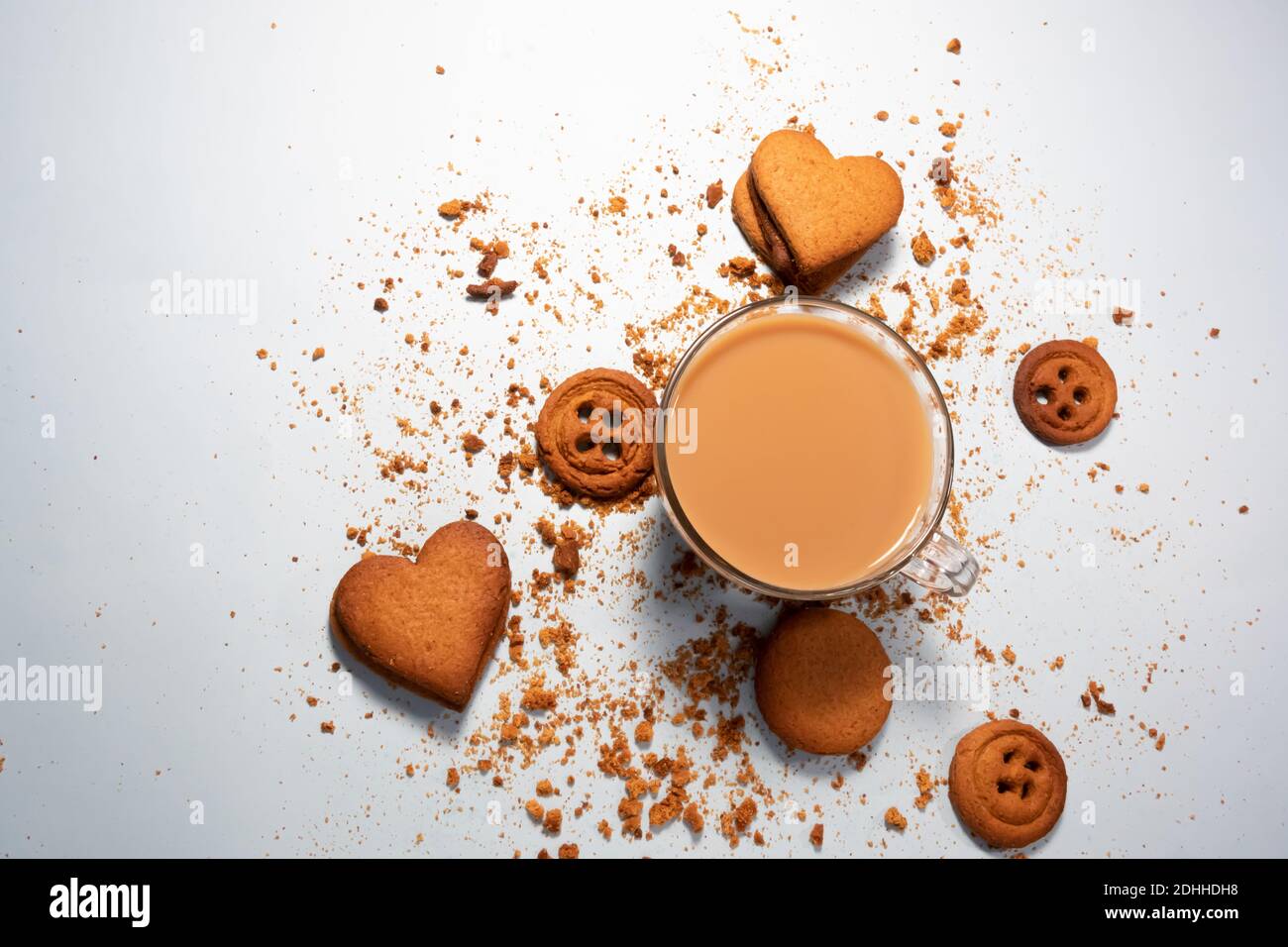 Milk Chocolate, Macadamia Nut Cookies and Coffee Stock Photo Alamy