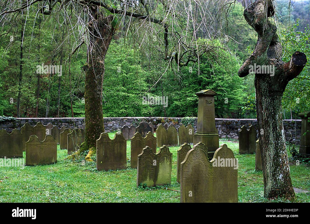 Alter Friedhof in Solingen-Burg Stock Photo