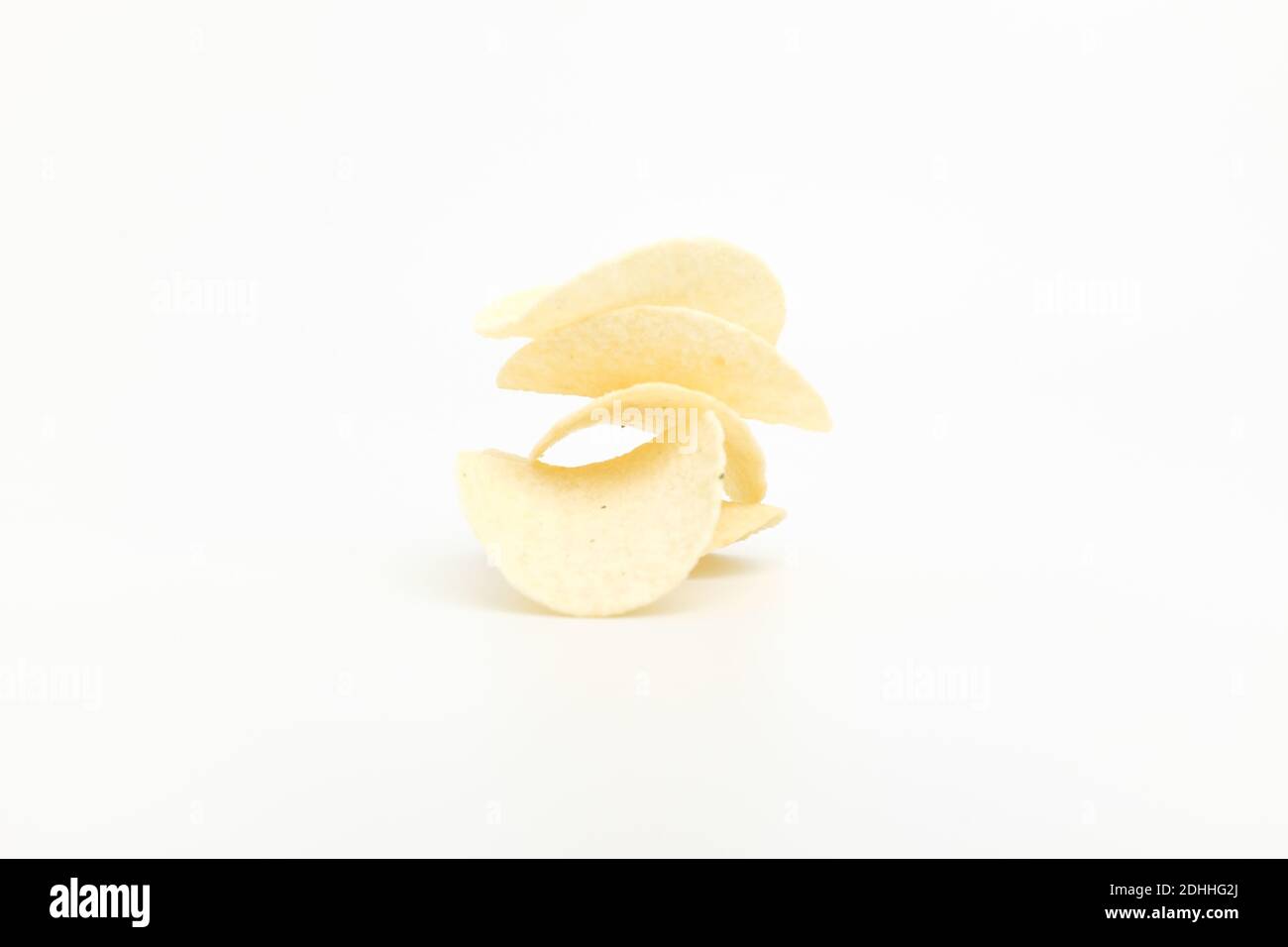 Potato chips sweets on white background Stock Photo Alamy