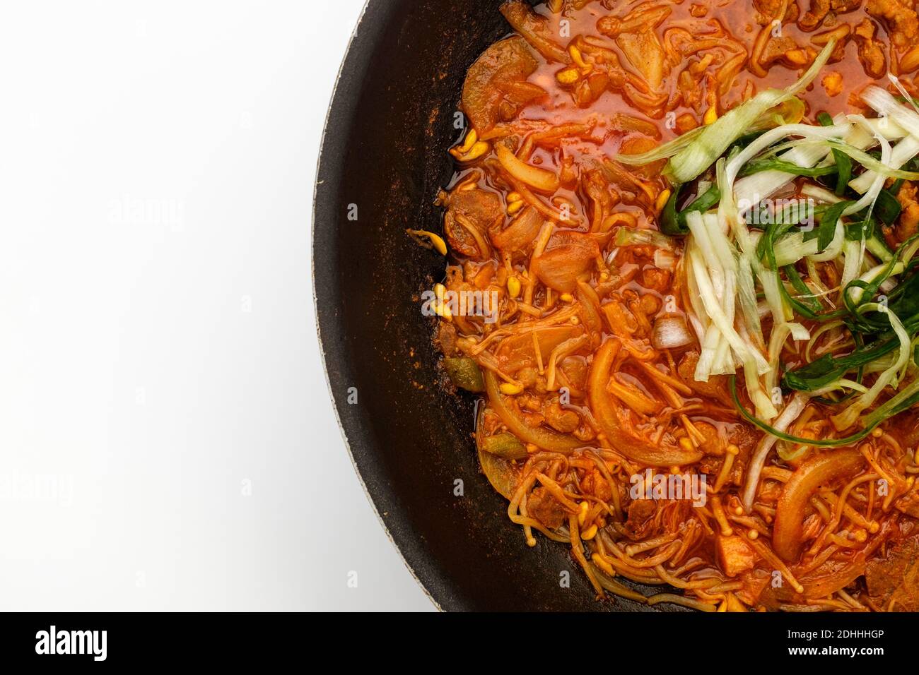 Gochujang bulgogi on white background Stock Photo