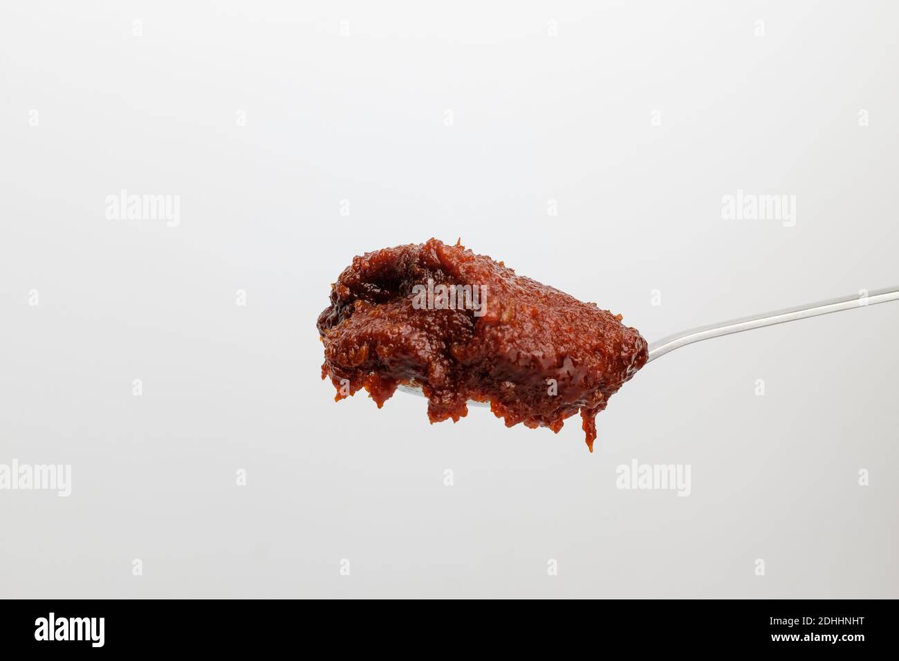 Meat dipping sauce on white background Stock Photo Alamy