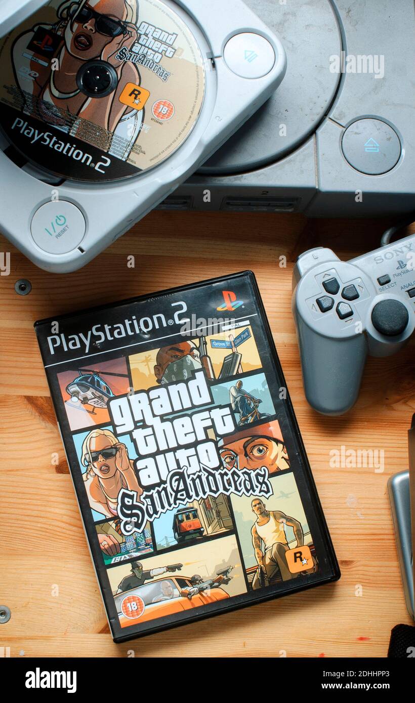 Grand Theft Auto, San Andreas Video Game for the PlayStation, Launched in 2004 as the seventh title in the series - 5 September 2006 Stock Photo