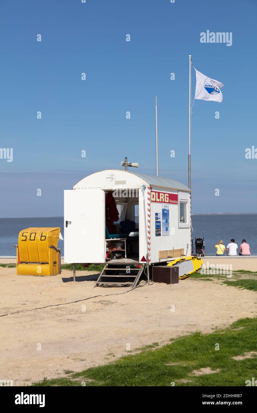 DLRG Water rescue, Norddeich, East Frisian, Lower saxony, Germany, Europe Stock Photo