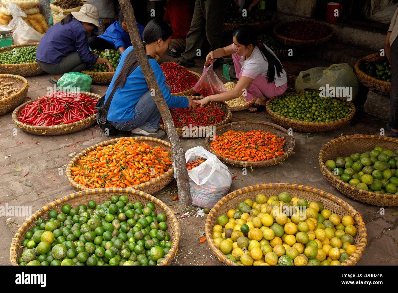 Vietnam. Hanoi. Market on the old quarter. Stock Photo