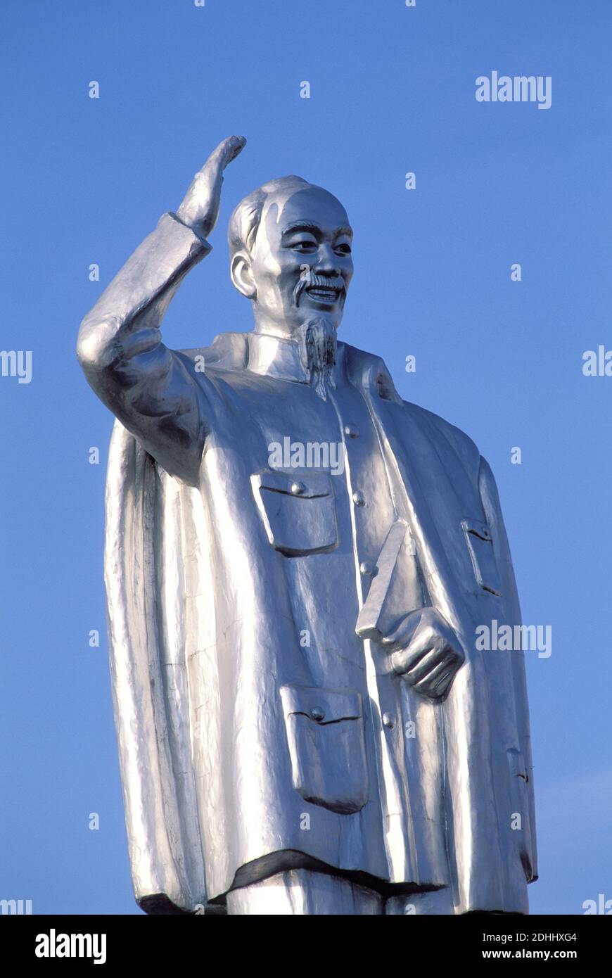 Vietnam. Mekong Delta. Can Tho. Ho Chi Minh statue. Stock Photo