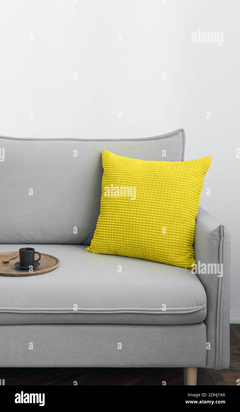 Illuminating yellow and ultimate Gray trendy colors of year 2021 in