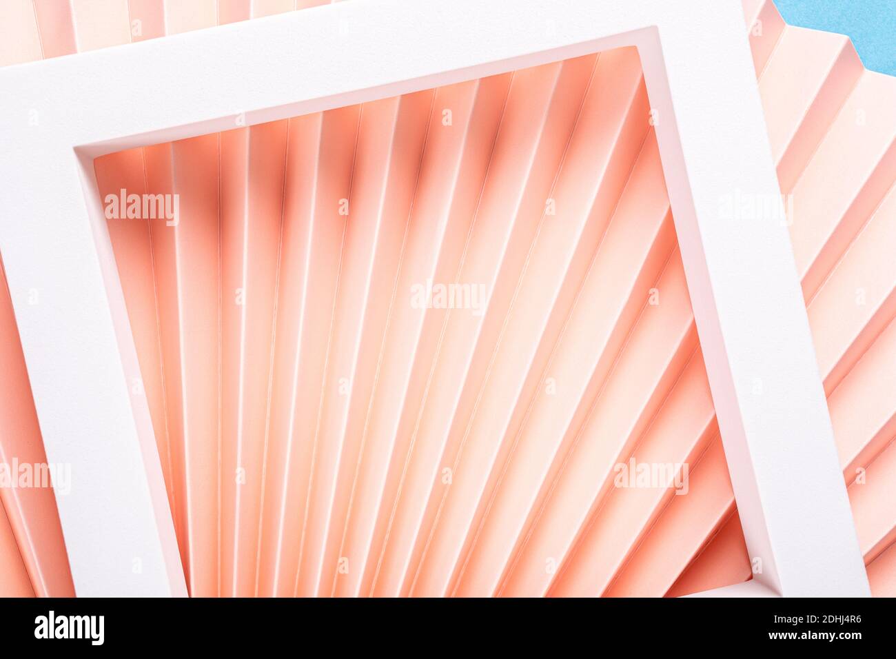Colorful abstract background with paper fans Stock Photo