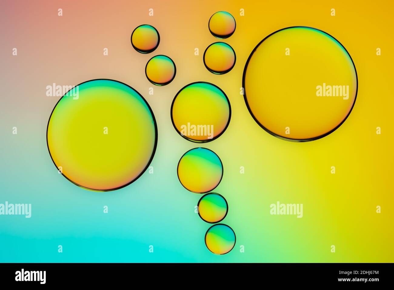 Oil and water colourful background hi-res stock photography and images ...