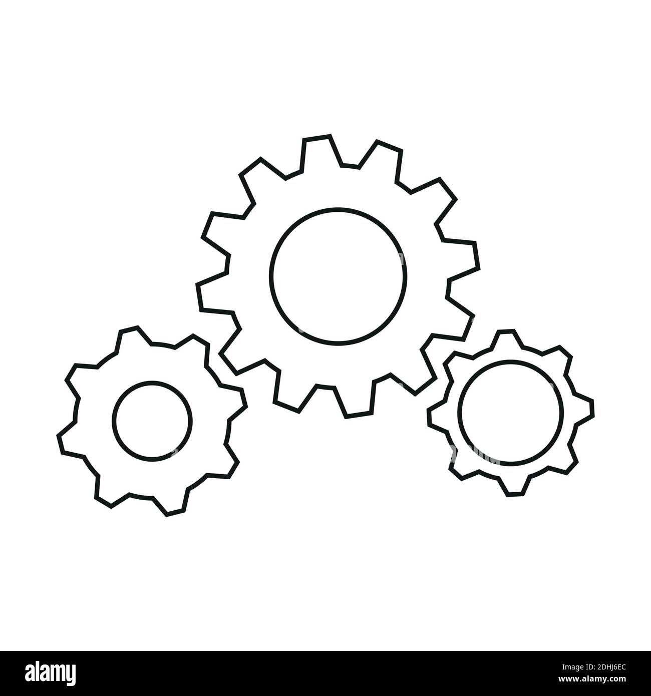 set of gears business symbol teamwork vector illustration EPS10 Stock ...