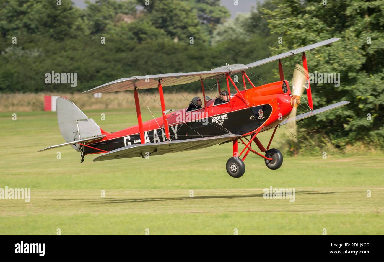 de Havilland DH60 Moth bi-plane Stock Photo
