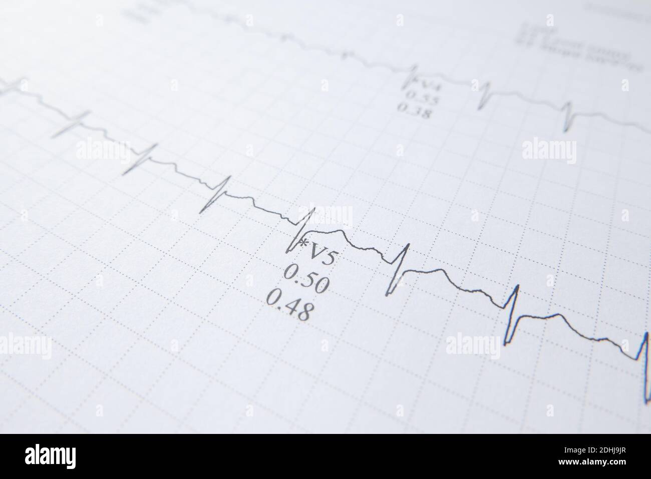 prescription medical paper on table close up  Stock Photo