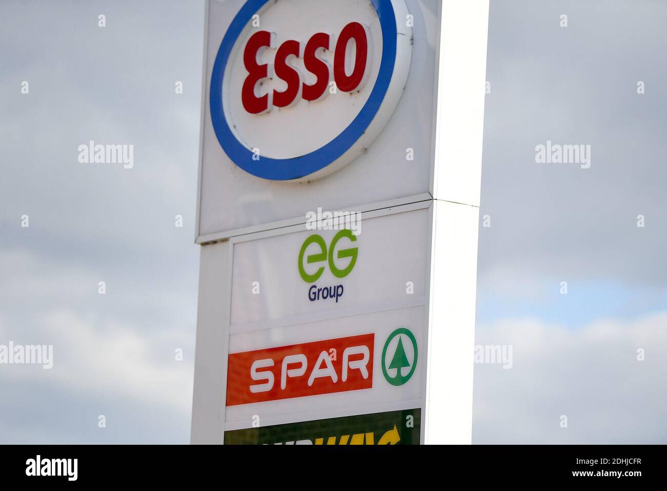 GV of ESSO SPAR Euro Garages on Brandlesholme Road, Bury, Thursday 1st October 2020. Supermarket chain Asda is to be sold to two brothers from Blackburn in a deal worth £6.8bn.  The new owners, Mohsin and Zuber Issa, who have backed by investment firm TDR Capital, founded their Euro Garages business in 2001 with a single petrol station in Bury which they bought for £150,000. The business now has around sites in Europe, the United States and Australia and annual sales of around £18bn. Stock Photo