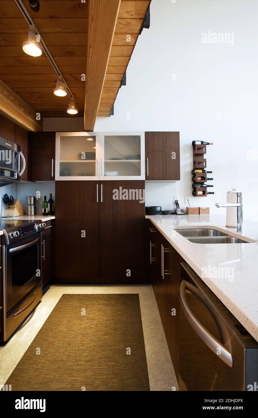Picture of Open plan apartment interior Stock Photo - Alamy