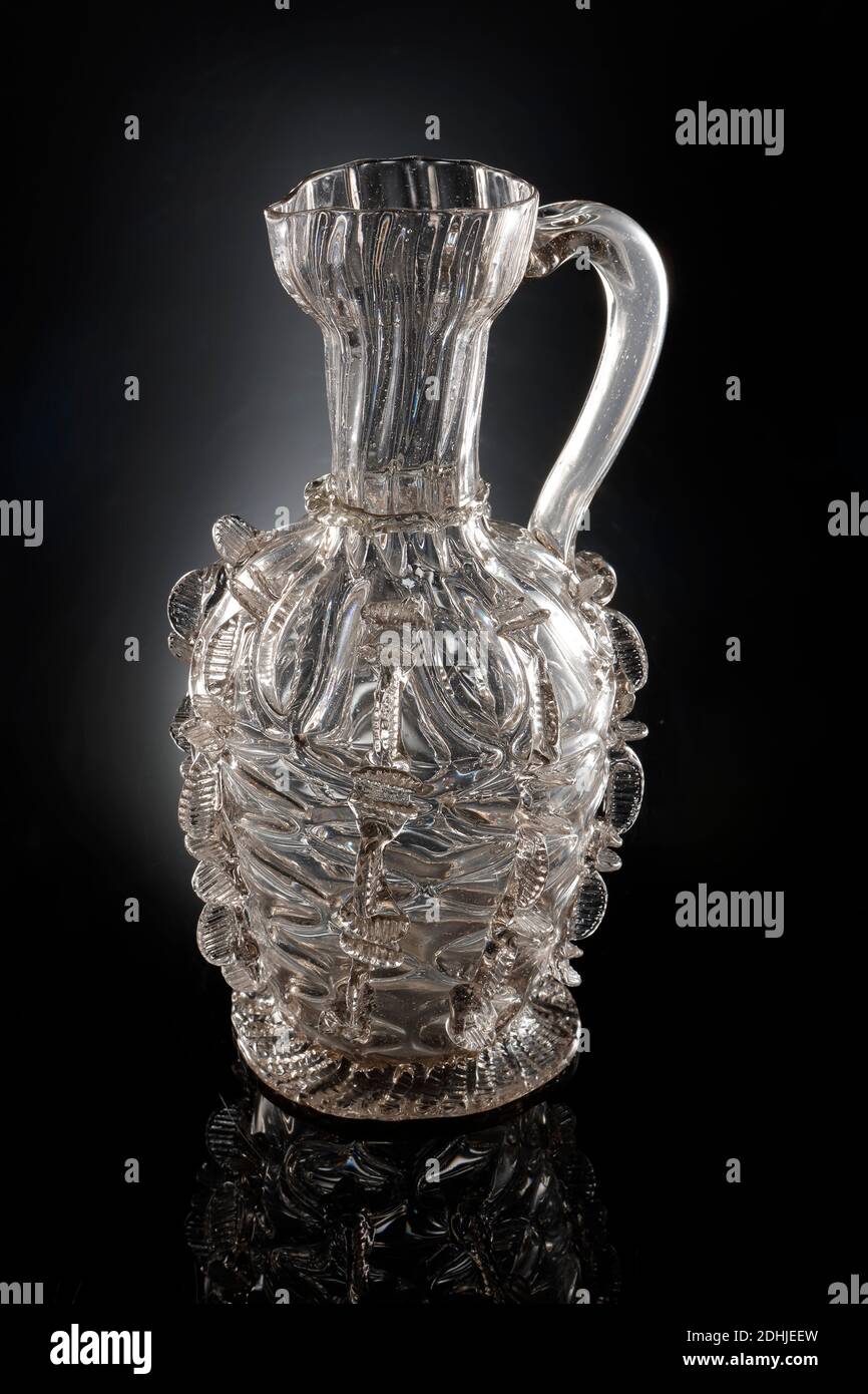 George Ravenscroft Glass 1 pint Jug 1675 to 1685 Stock Photo