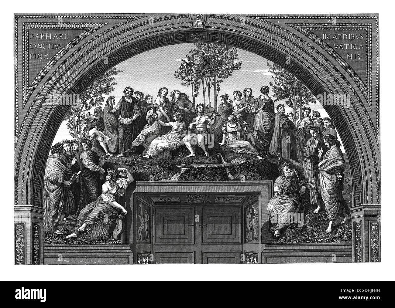 Original artwork of Mount Parnassus. Published in A pictorial history of the world's great