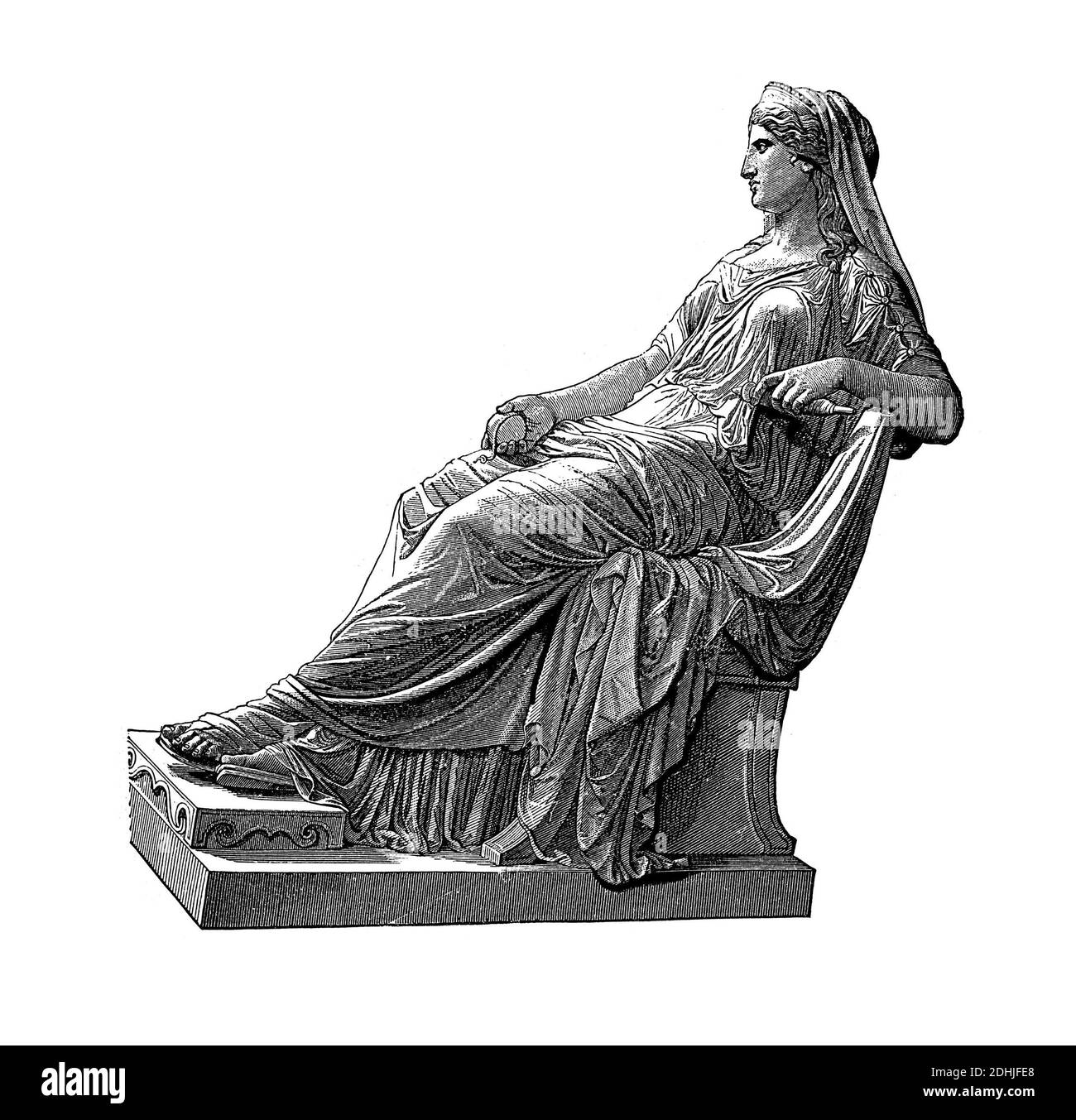 Original artwork of Penelope the faithful wife of Odysseus. Published in A pictorial history of the world's great nations: from the earliest dates to Stock Photo