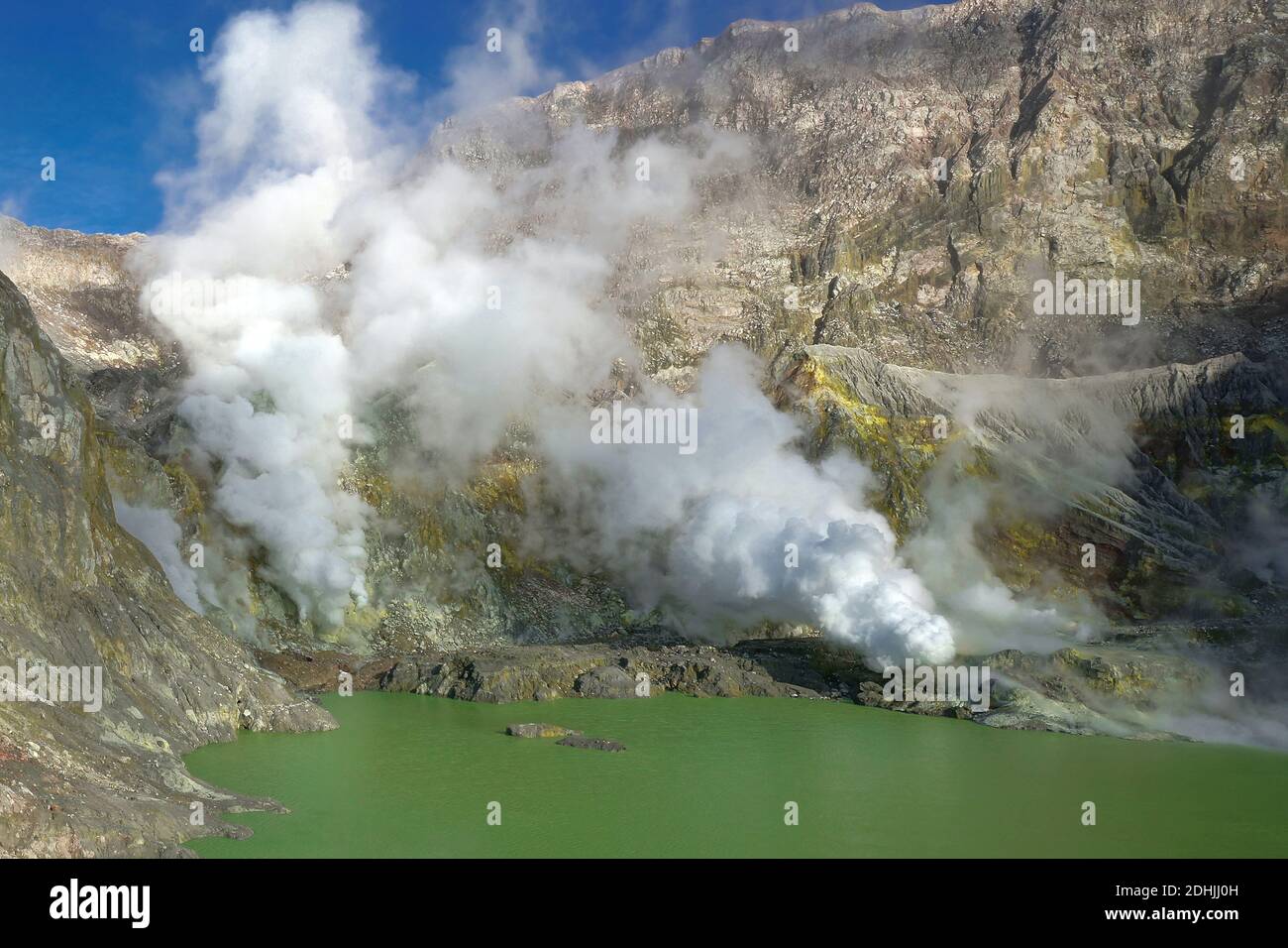 Neuseeland, White Island, Heisse Quellen, Vulkanismus, aktiver Vulkan, Stock Photo