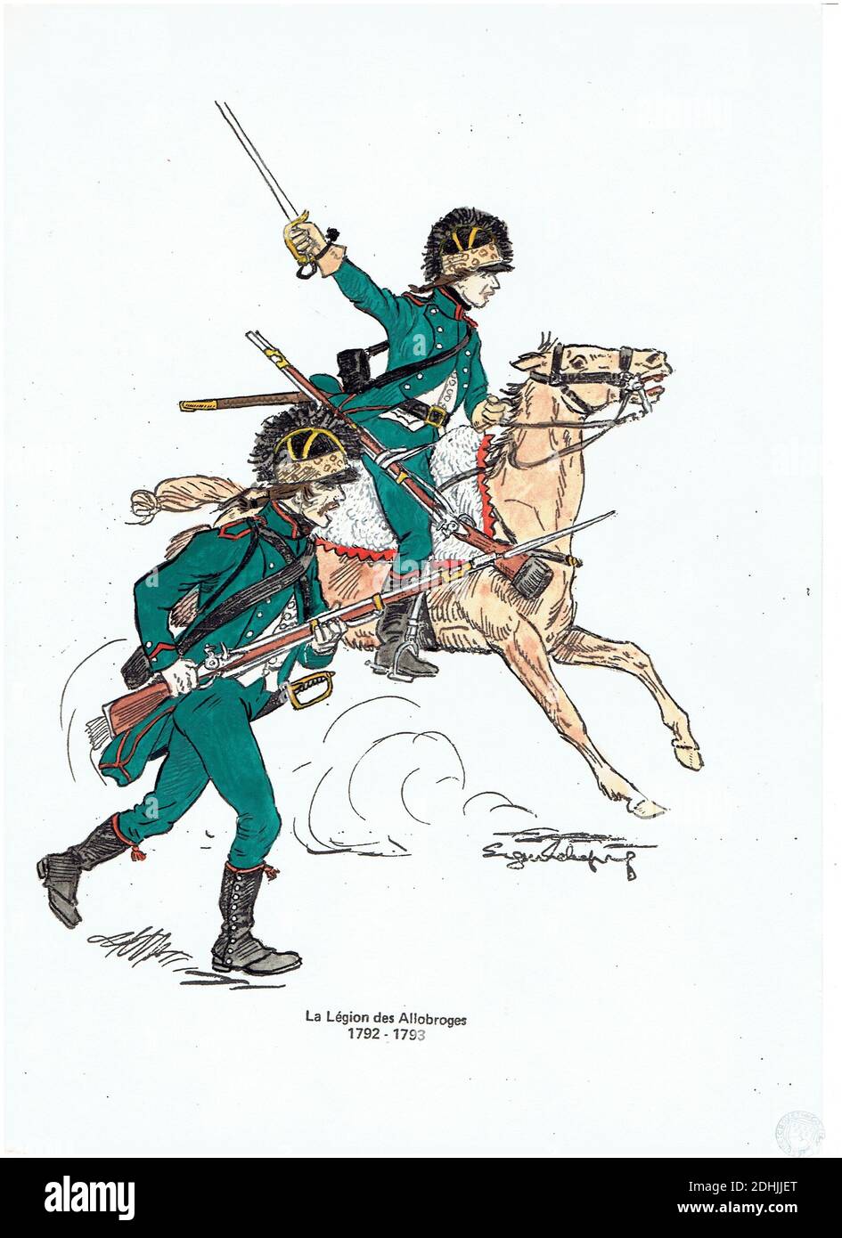la Légion des Allobroges 1792 1793 Stock Photo Alamy
