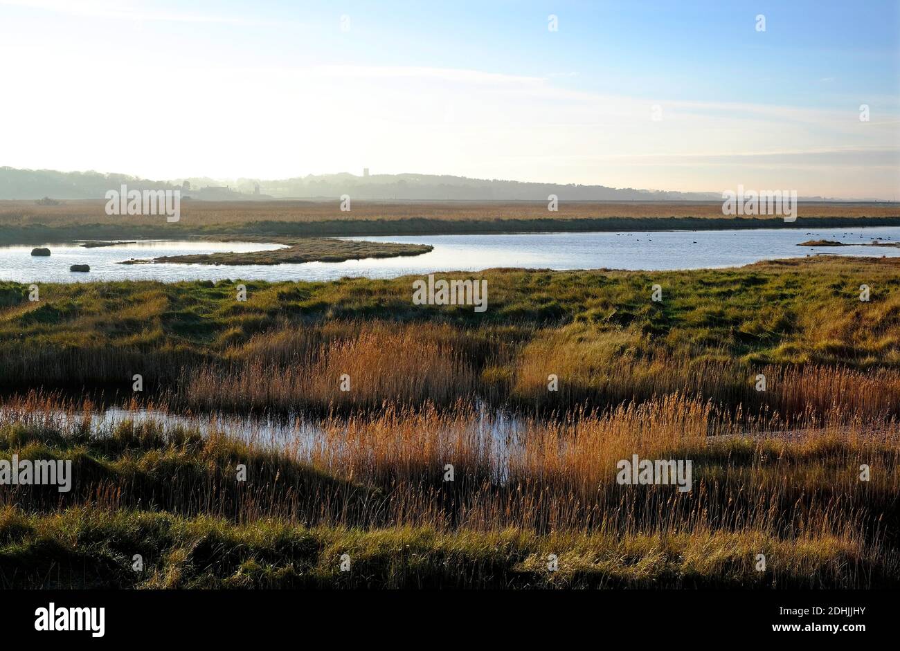 cley-next-the-sea nature reserve, north norfolk, england Stock Photo