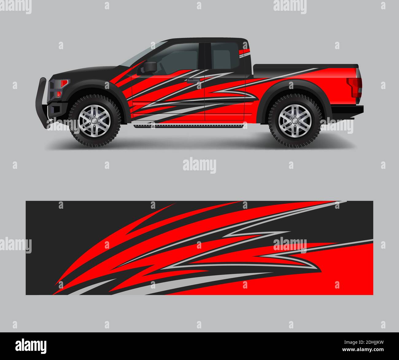 truck and cargo van wrap vector, Car decal wrap design. Graphic abstract  stripe designs for vehicle, race, offroad, adventure and livery car Stock  Vector Image & Art - Alamy