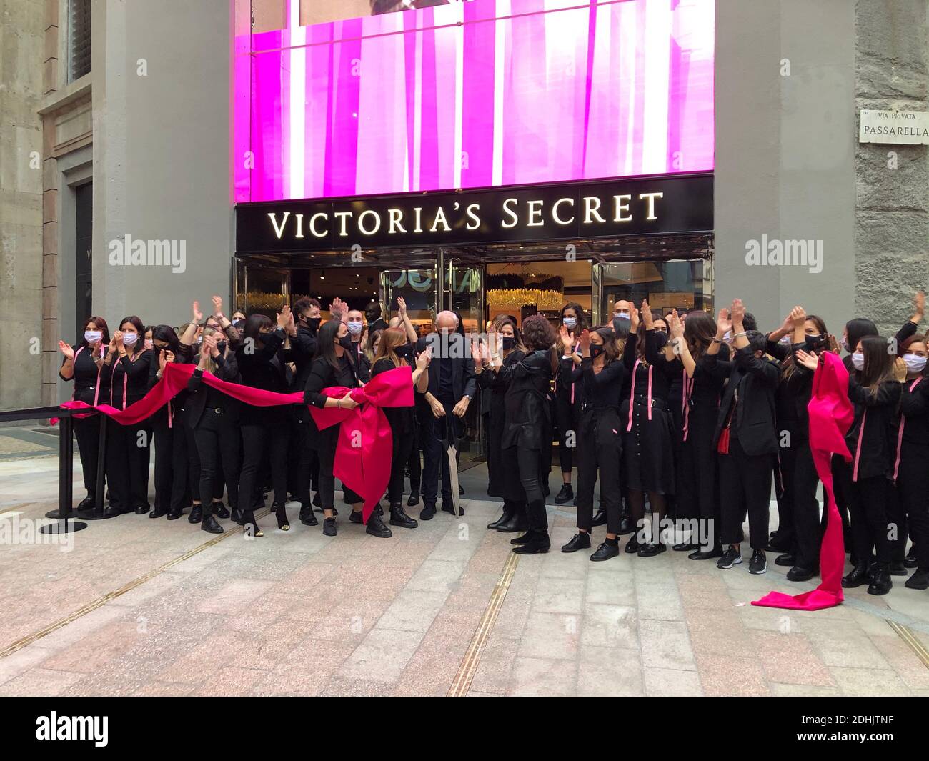 Milan, Inauguration of the New Victoria's Secret store with President  Percassi Stock Photo - Alamy