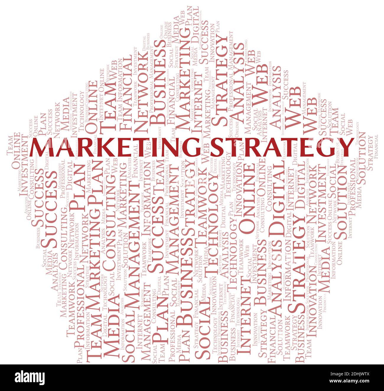 Marketing Strategy word cloud create with the text only Stock Vector ...