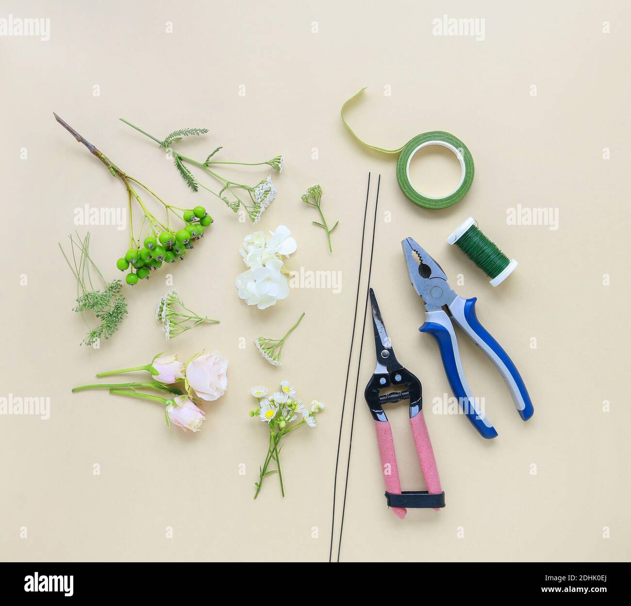 Florist at work: How to make wedding wreath (or flower crown) with ...