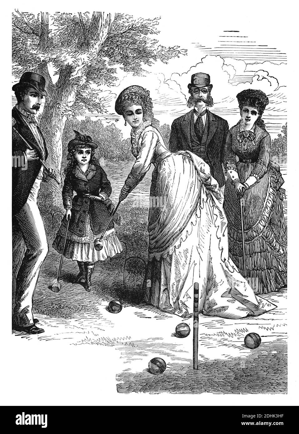 Victorian croquet costume hires stock photography and images Alamy