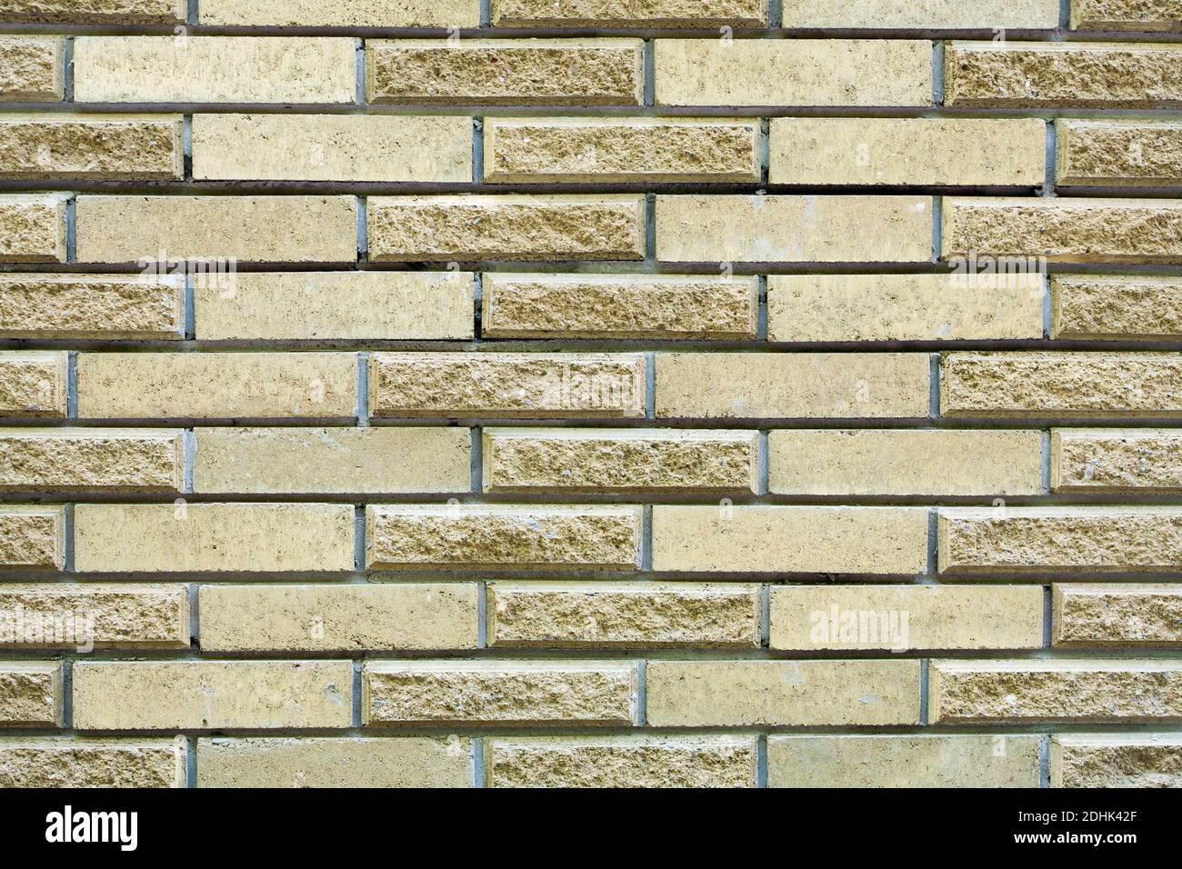 High resolution cream brick wall texture, background Stock Photo