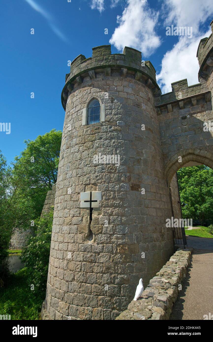 Whittington Castle near Oswestry Shropshire West Midlands England UK Stock Photo