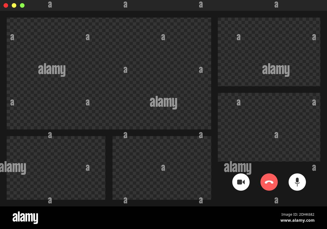 Video conference user interface, video conference calls window overlay ...
