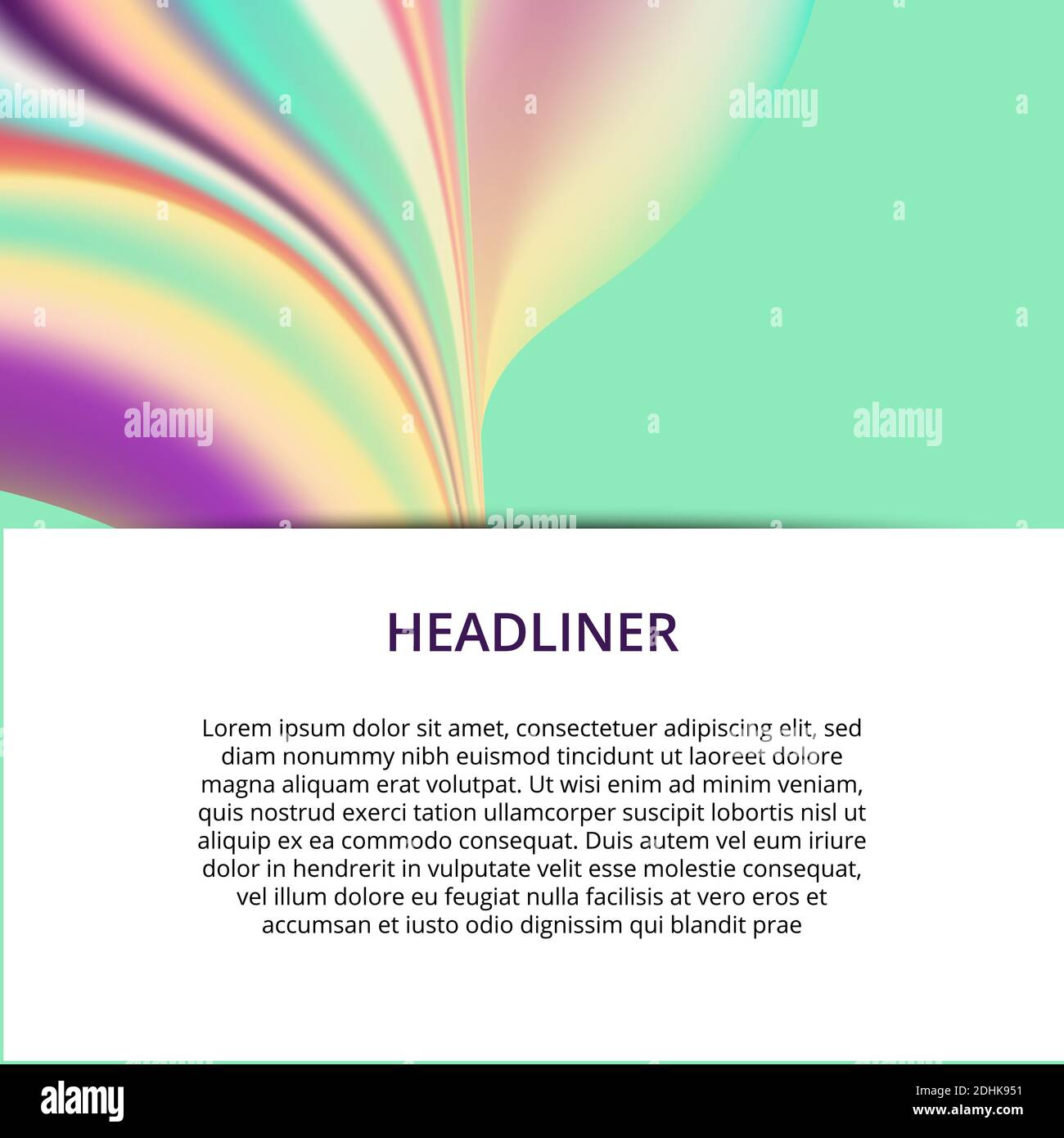Banner background design. Colored modern abstract template Stock Vector