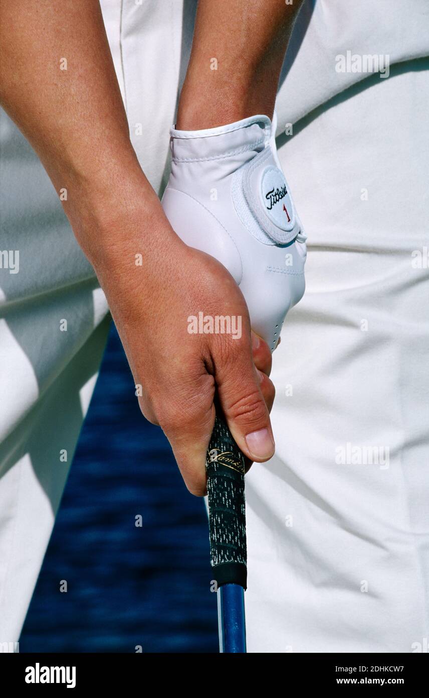 Harry Vardon golf grip correctly demonstrated Stock Photo - Alamy