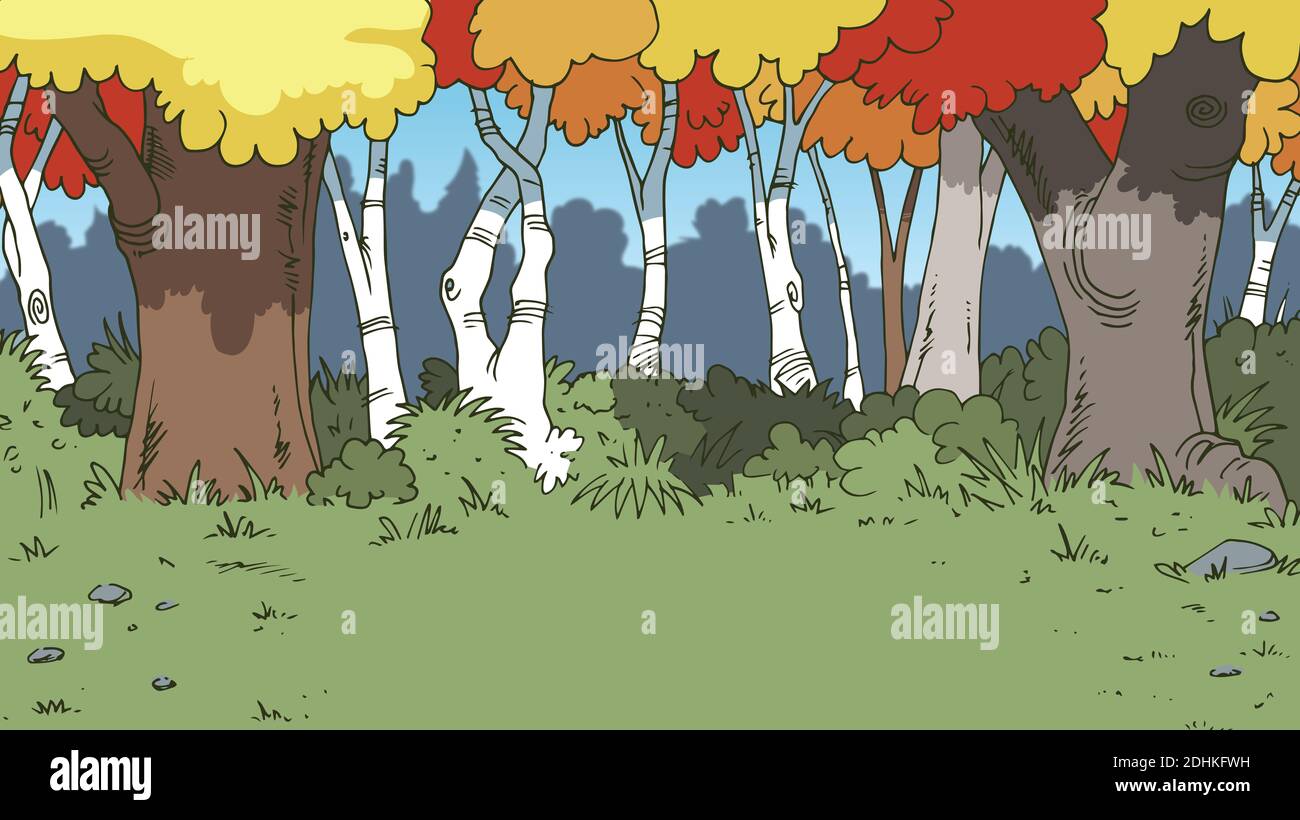 Cartoon Trees With Branches High Resolution Stock Photography And Images Alamy
