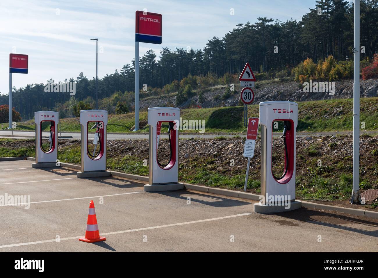 Supercharger electric vehicle hires stock photography and images Alamy