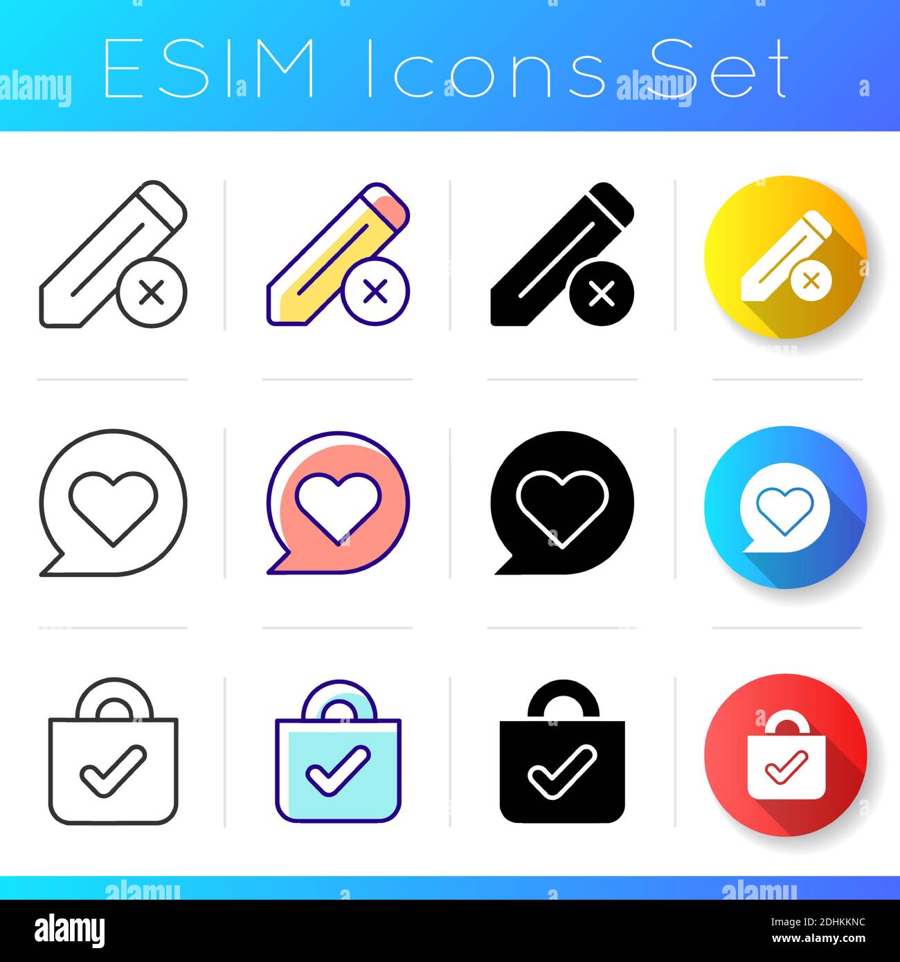 Interface creation process icons set Stock Vector Image & Art - Alamy