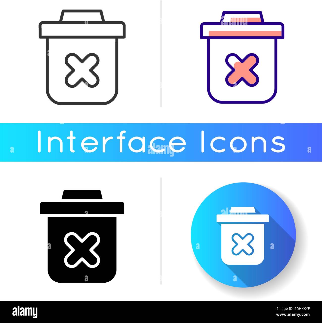 Delete icon Stock Vector