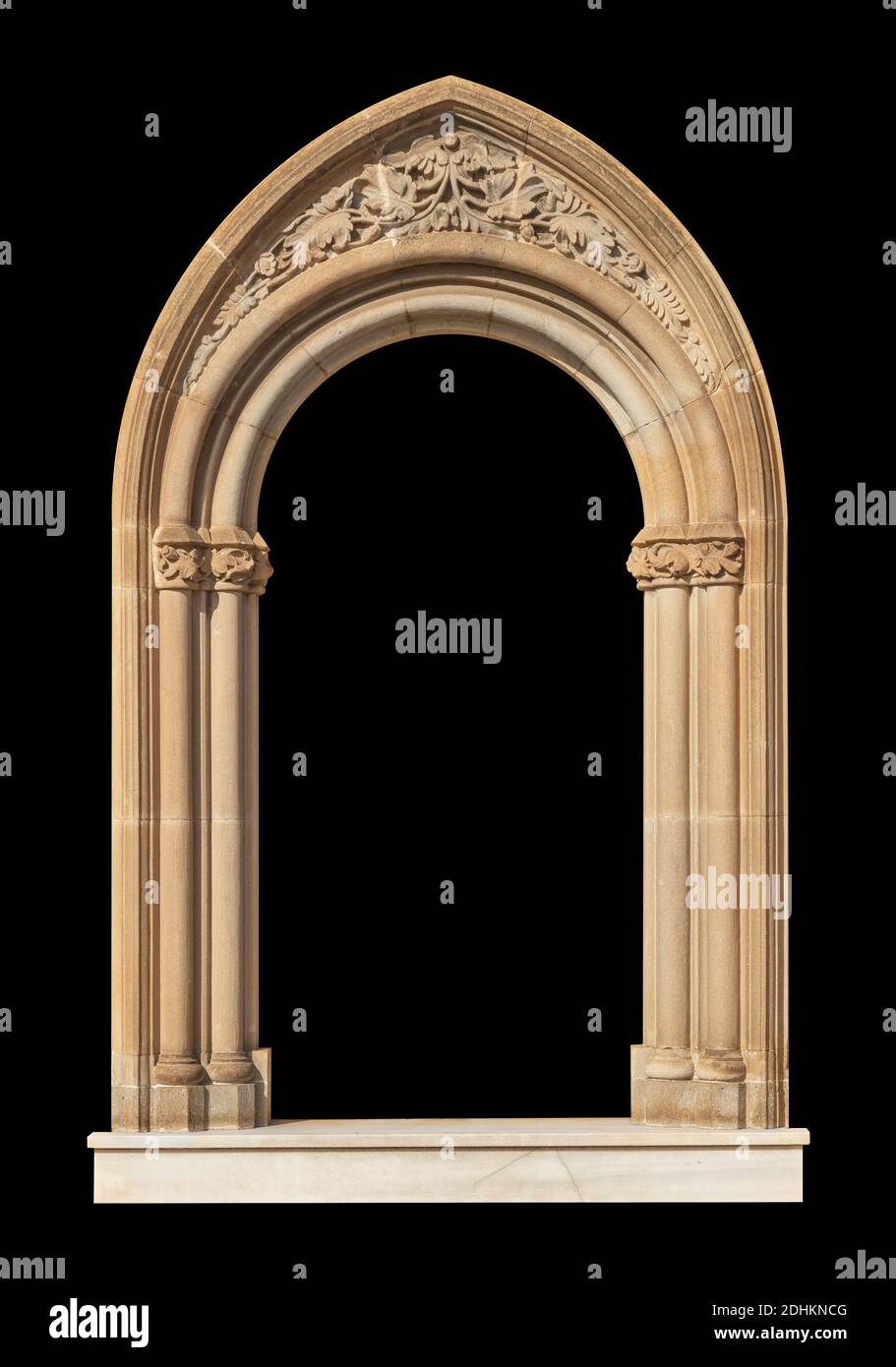 Elements of architectural decorations of buildings, doorways and arches