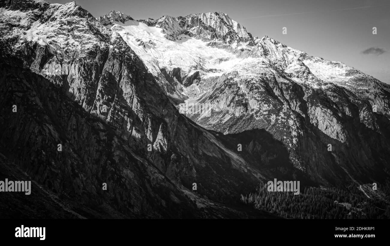 The amazing landscape of the Swiss Alps in Switzerland Stock Photo - Alamy