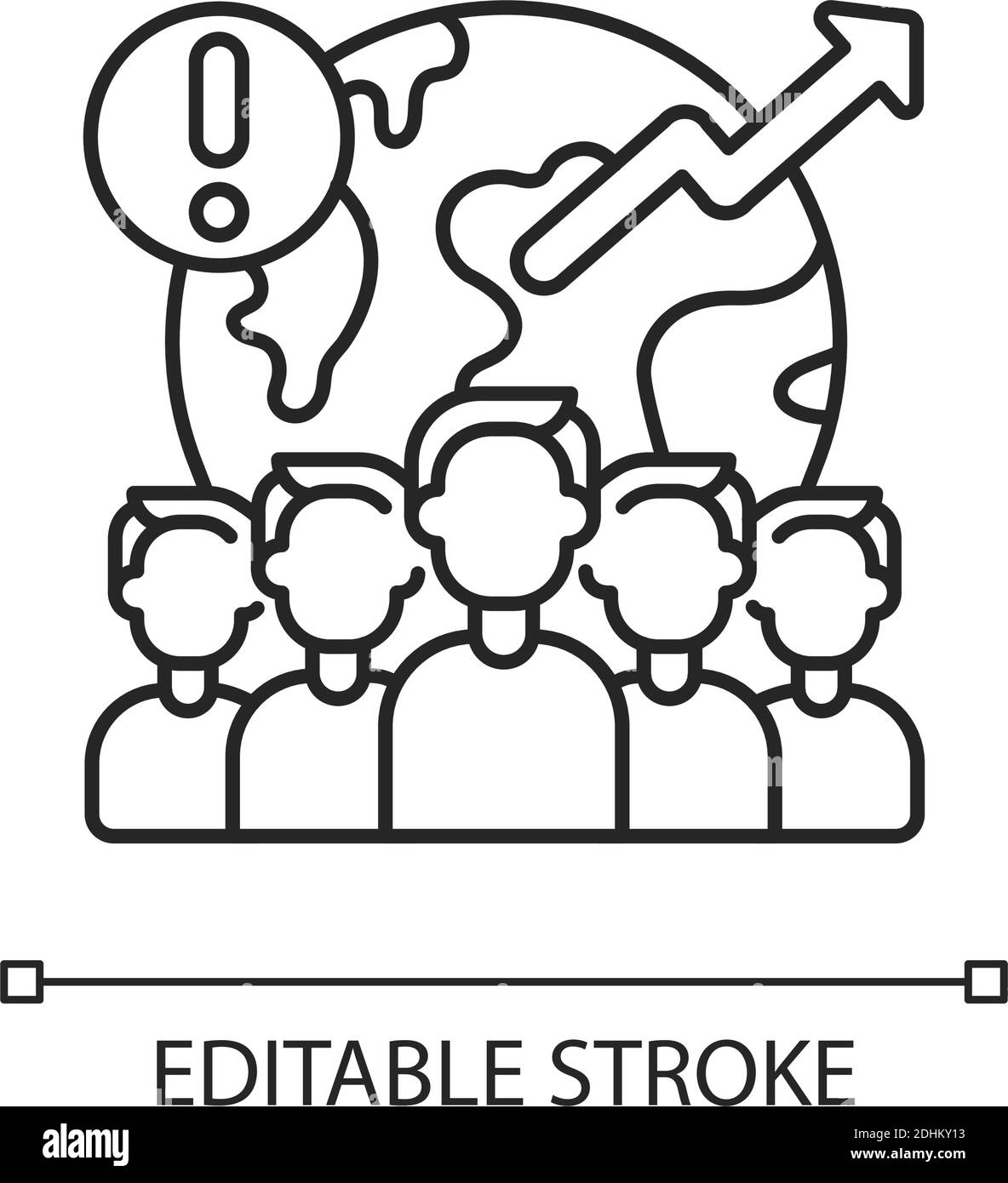 Overpopulation linear icon Stock Vector Image & Art - Alamy