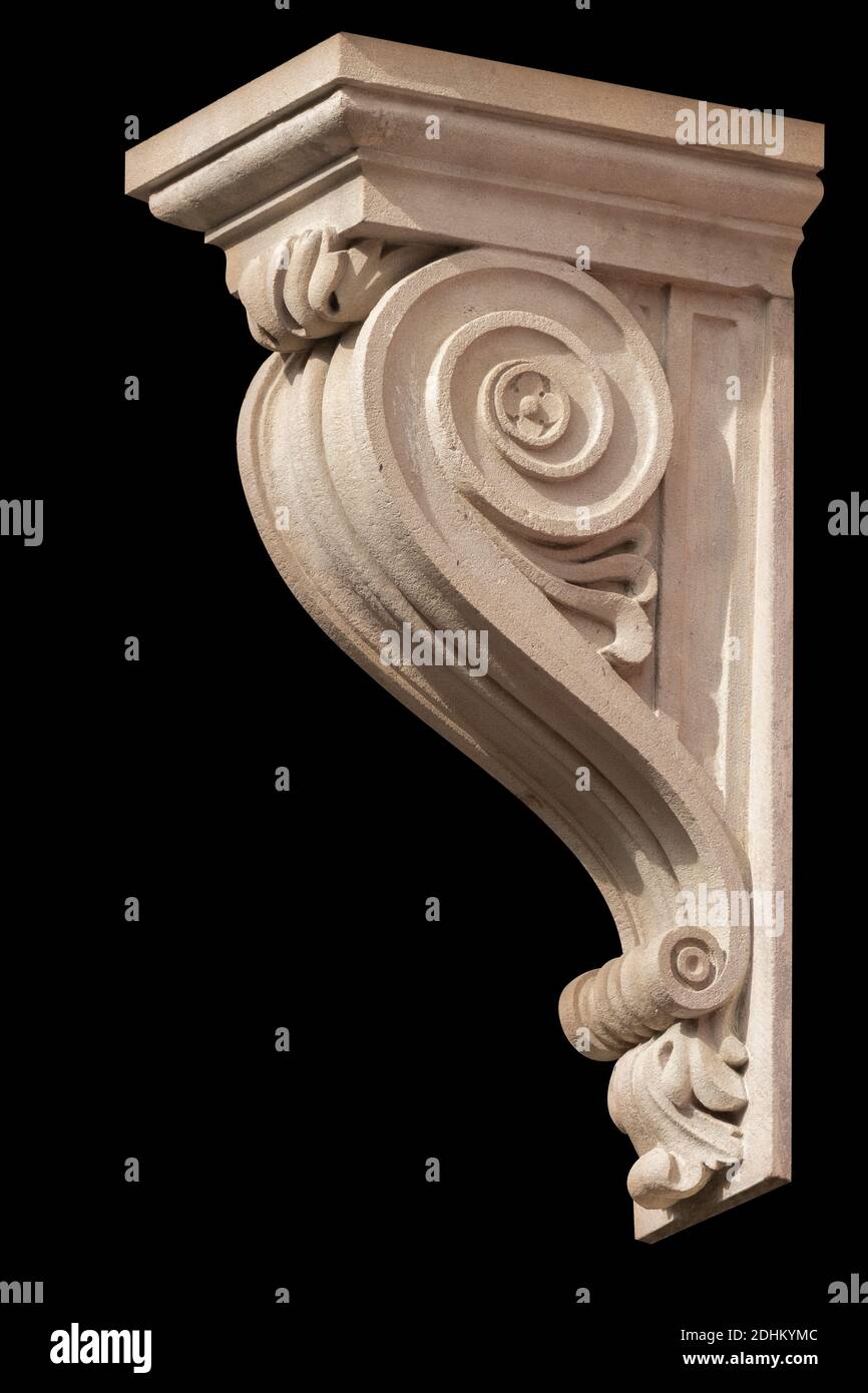 Elements of architectural decorations of buildings, a beam, a bracket