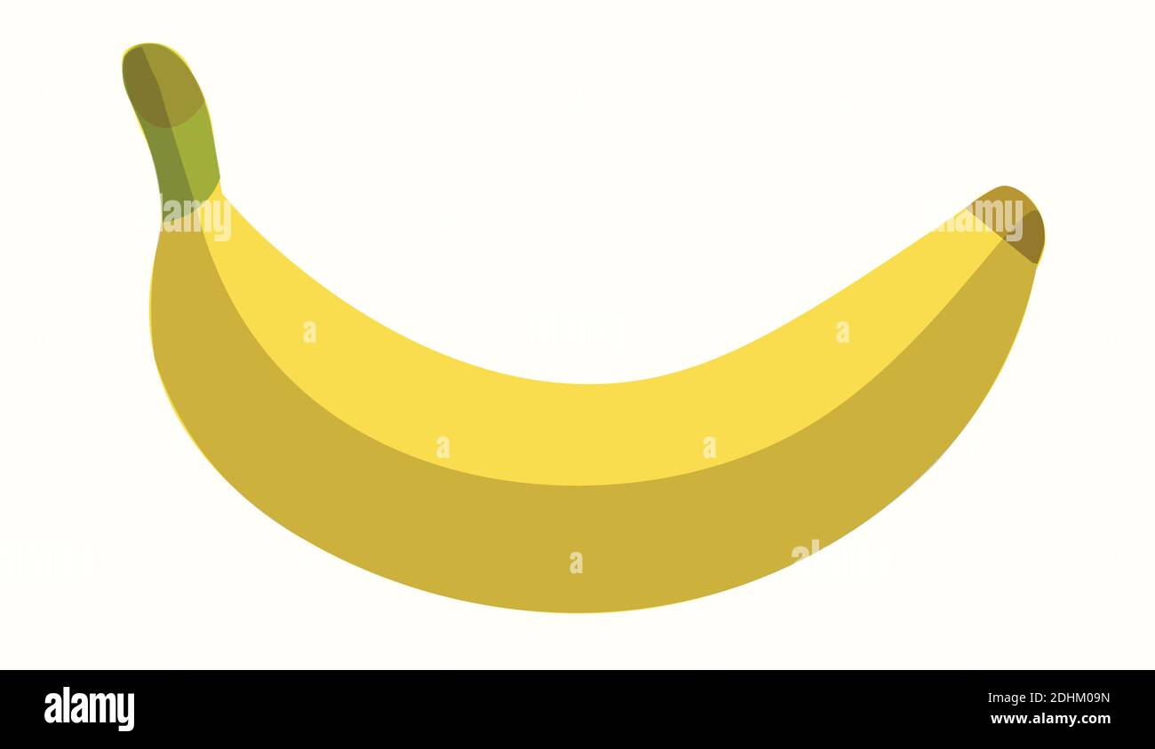Isolated Banana Vector Illustration on White Background.  Stock Vector