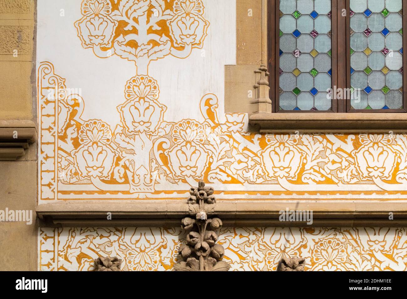 elements of architectural decorations of buildings, gypsum stucco ...