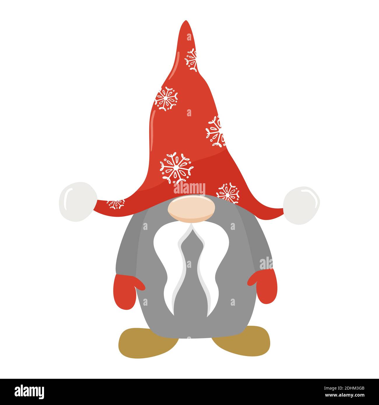 Cute christmas scandinavian gnome. Stock vector illustration Stock ...