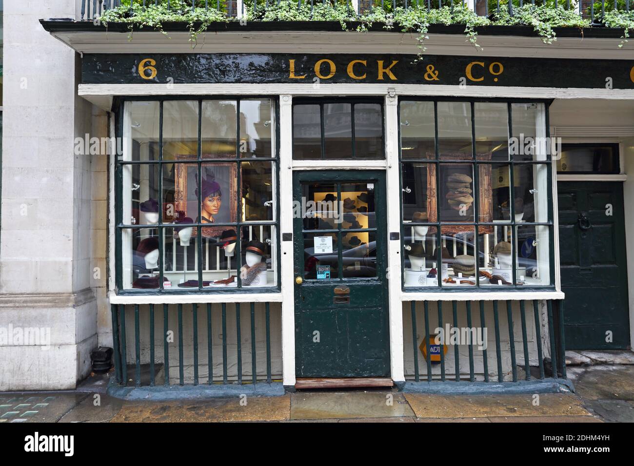 Lock & Co Hatters the oldest hat maker in the world in St James ,London , United Kingdom. Stock Photo