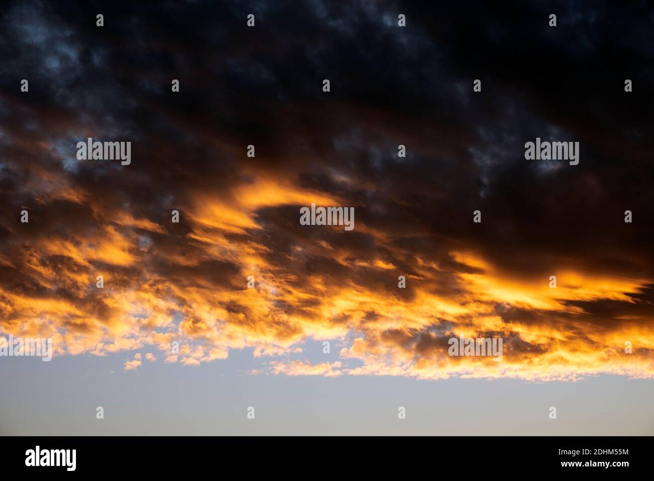 Clouds and Sunset views Stock Photo