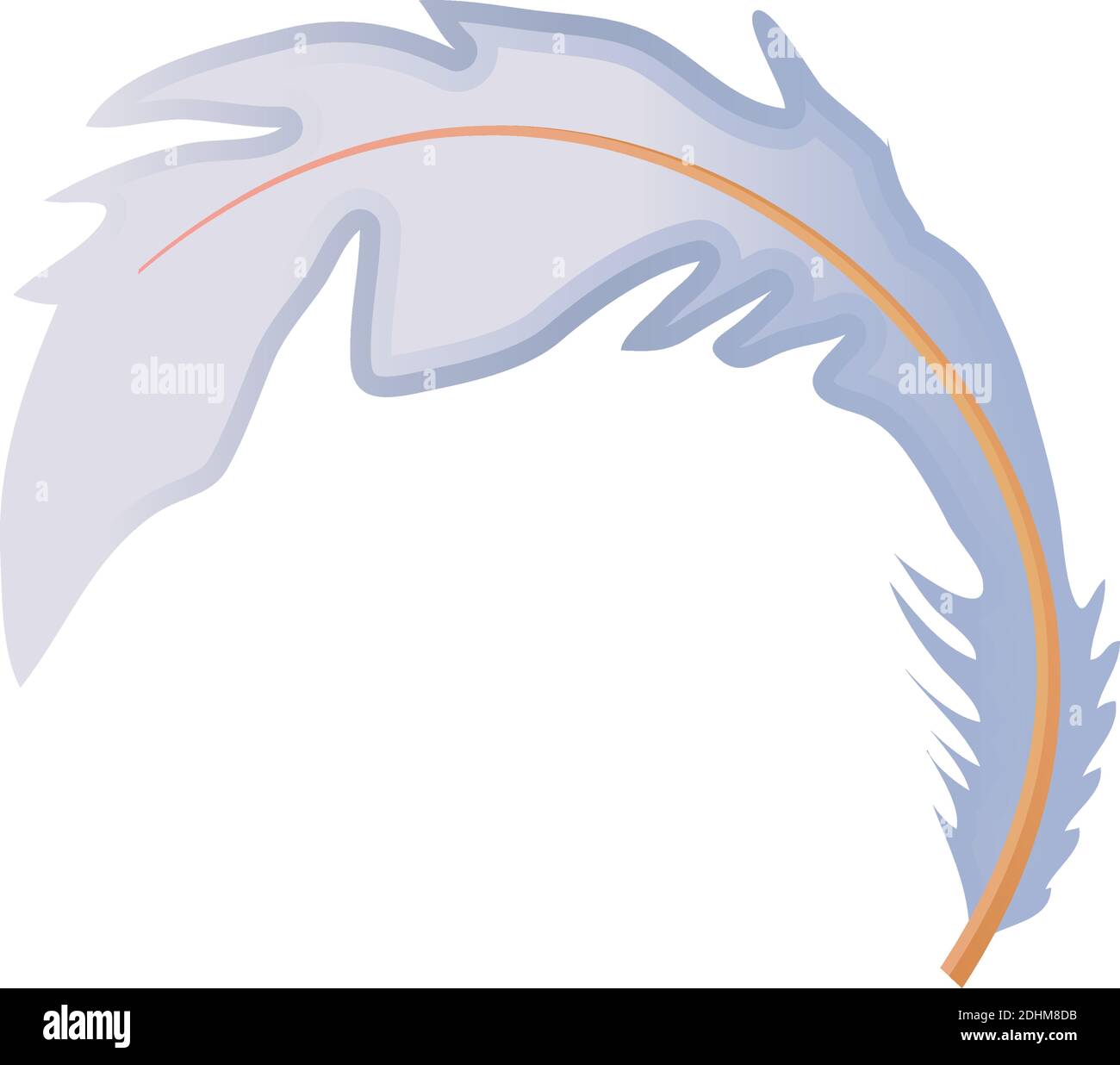 feather softness decoration bohemian icon vector illustration Stock ...